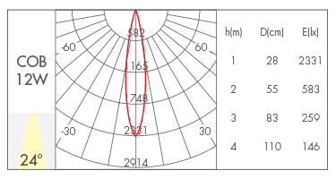 反光杯款24°