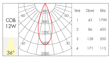 12W-36° lens